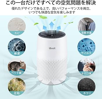 Amazon.co.jp: 【節電対策】Levoit (レボイト) 空気清浄機 小型 花粉