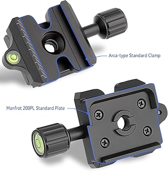 Amazon | Haoge クイックリリース QRクランプアダプター 変換器