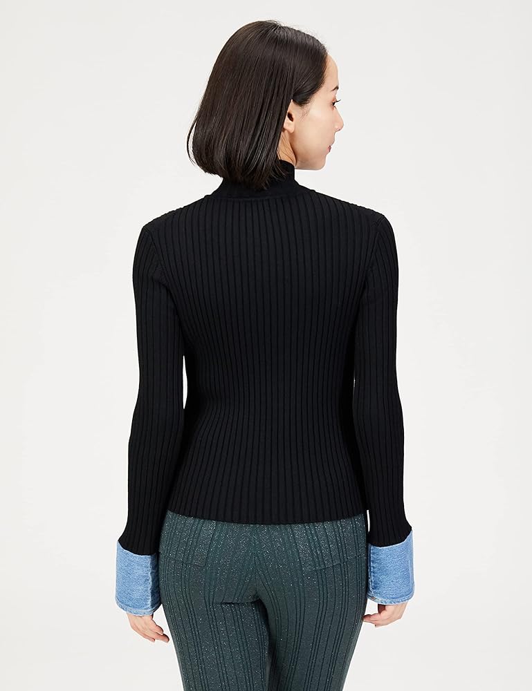 Amazon | [ダブルスタンダードクロージング] デニムドッキングニット