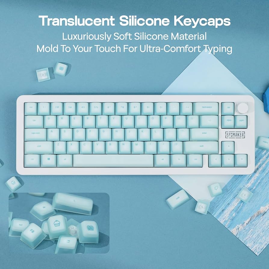 Amazon | EPOMAKER AegisSil キーキャップセット シリコン素材 Cherry