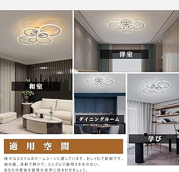 Amazon.co.jp : LED シーリングライト 北欧 円形省エネ アクリル