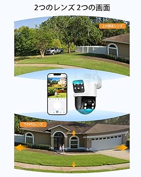 Amazon.co.jp: 【デュアルレンズ & 両監視画面 & 1台2役*360°死角なし