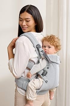 Amazon.com: BabyBjörn Baby Carrier Harmony, Light Gray, Woven