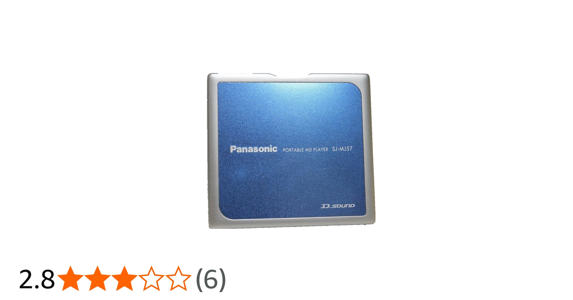 Amazon.co.jp: パナソニック ポータブルMDプレーヤー ブルー SJ-MJ57-A