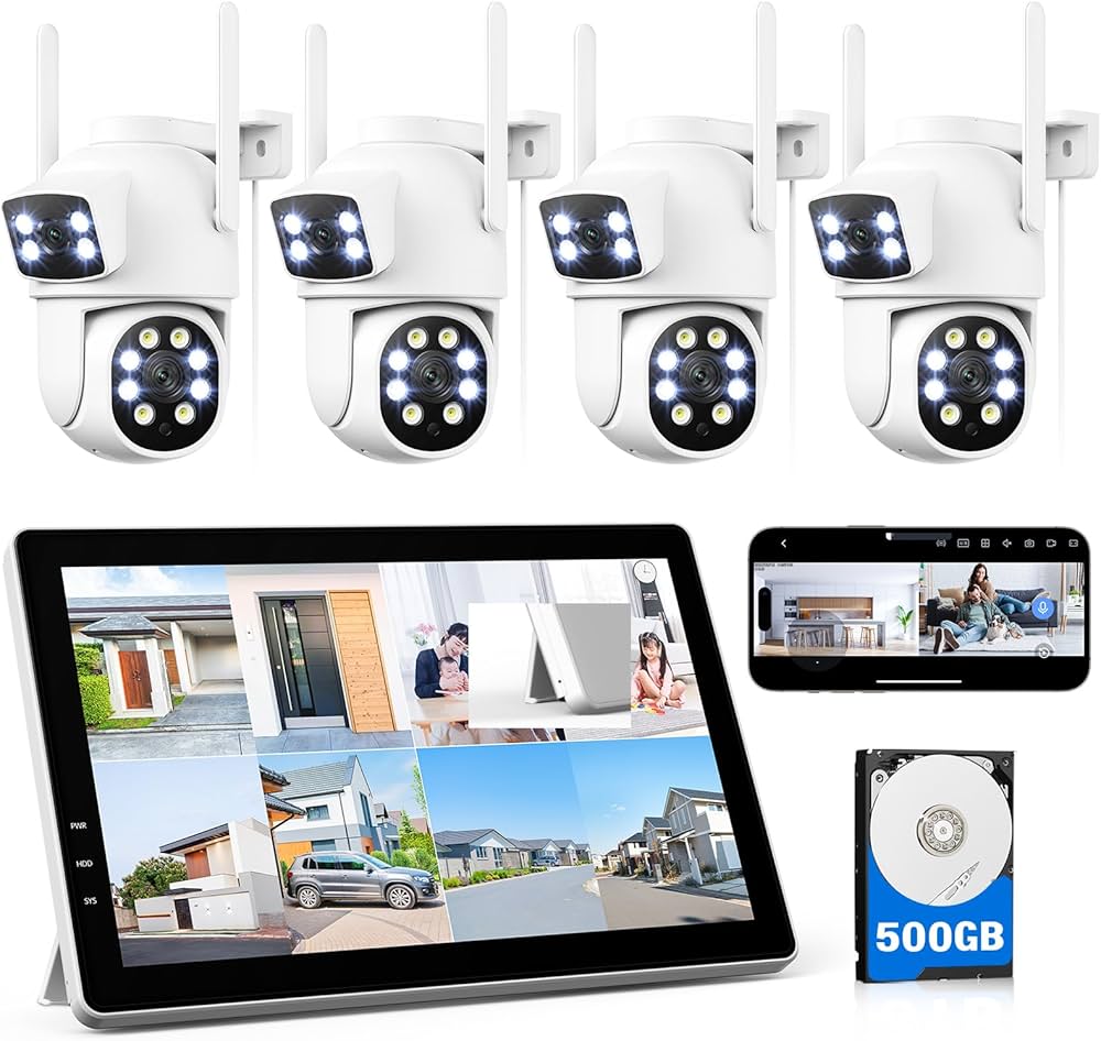 Amazon.co.jp: 【2.4 Ghz/5Ghz対応可能・二つ監視画面】CAMCAMP 防犯