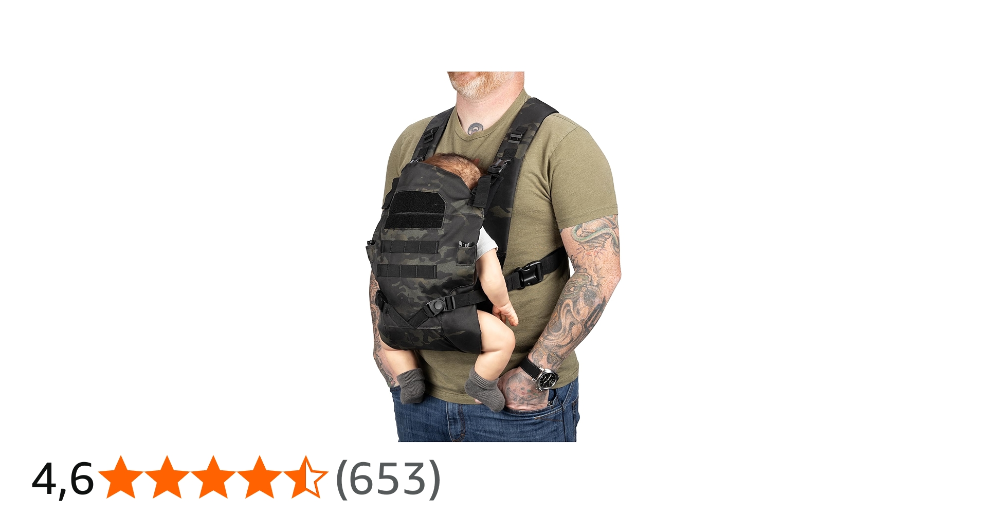 Tactical Baby Gear TBG Tactische Baby Draagzak (Zwart Camo