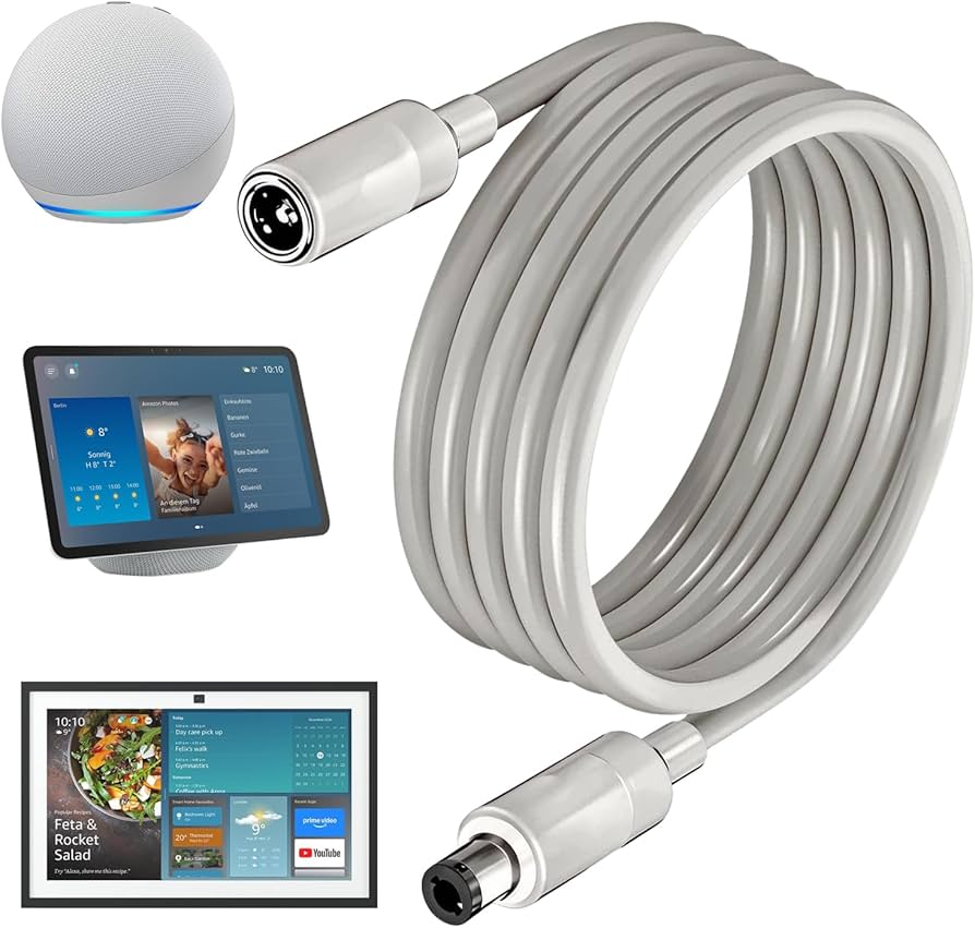 Amazon.co.jp: VOLTKARE エコーケーブル延長コード、3m、Echo Show 15