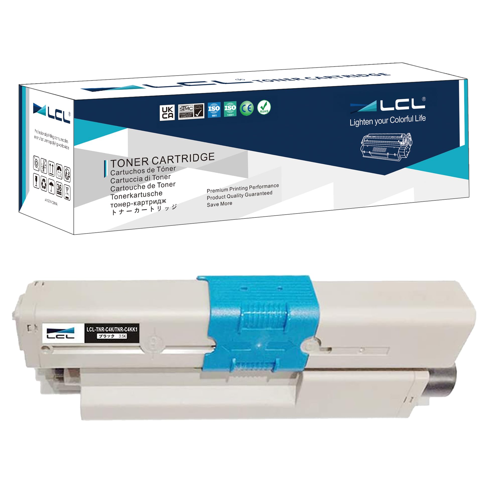 Amazon.co.jp: LCL OKI用 TNR-C4K TNR-C4KK1 (1パック ブラック) 互換