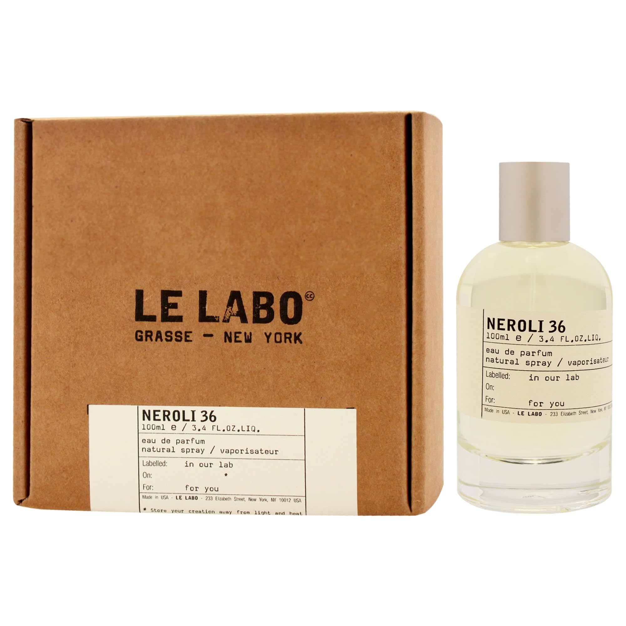 Amazon.com : Neroli 36 by Le Labo for Unisex - 3.4 oz EDP Spray