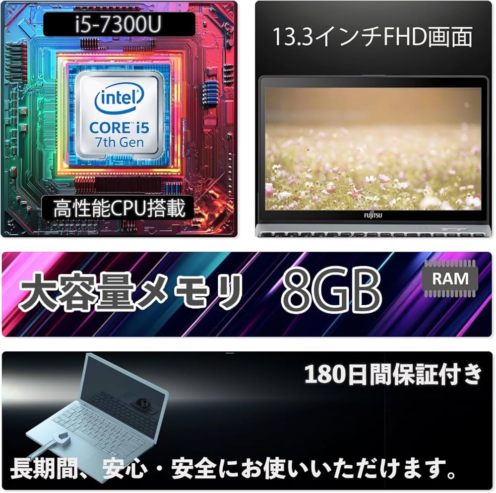 Amazon.co.jp: ノートパソコン 富士通 LIFEBOOK S937 第7世代 Core i5