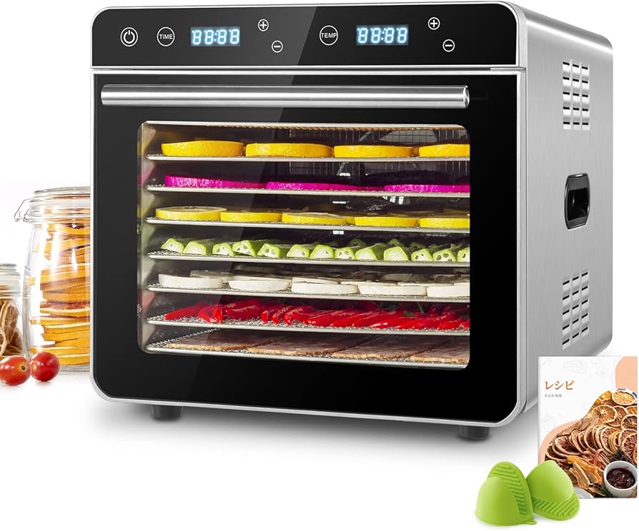 Amazon.co.jp: Kwasyo 8層ステンレス鋼制フードドライヤー 700W高効率