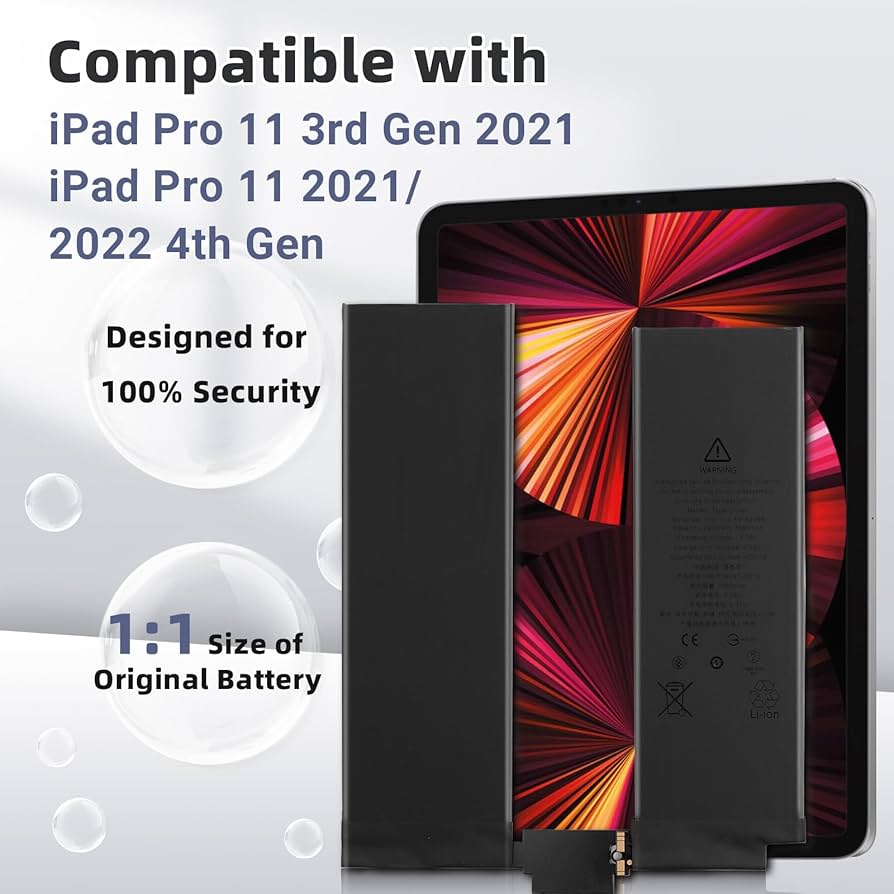 Amazon.com: Vvsialeek New A2369 Replacement Battery for iPad Pro