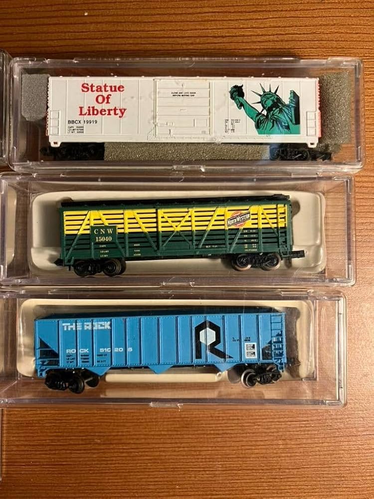 Amazon | Nゲージ 外国車両 貨車 バックマン 7両セット アメリカ貨物