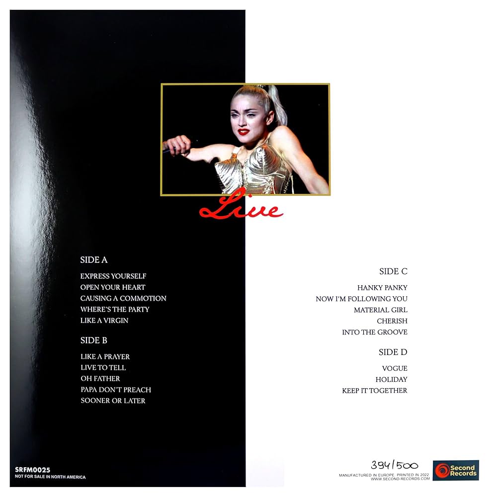 Live In Dallas 1990 : Madonna: Amazon.it: CD e Vinili}