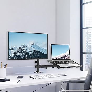 Amazon.co.jp: MOUNTUP ノートパソコンスタンド モニターアーム 15.6