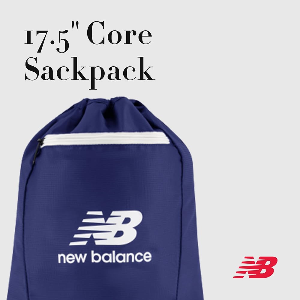 Amazon.com | New Balance Drawstring Backpack, Small Gym Travel Bag
