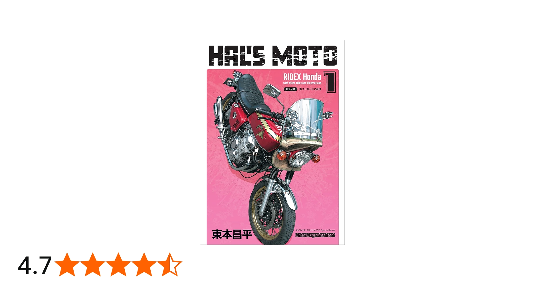 HAL'S MOTO 1 RIDEX Honda (Motor Magazine Mook) | 東本昌平 |本