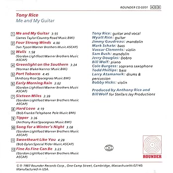 RICE,TONY - Me & My Guitar - Amazon.com Music