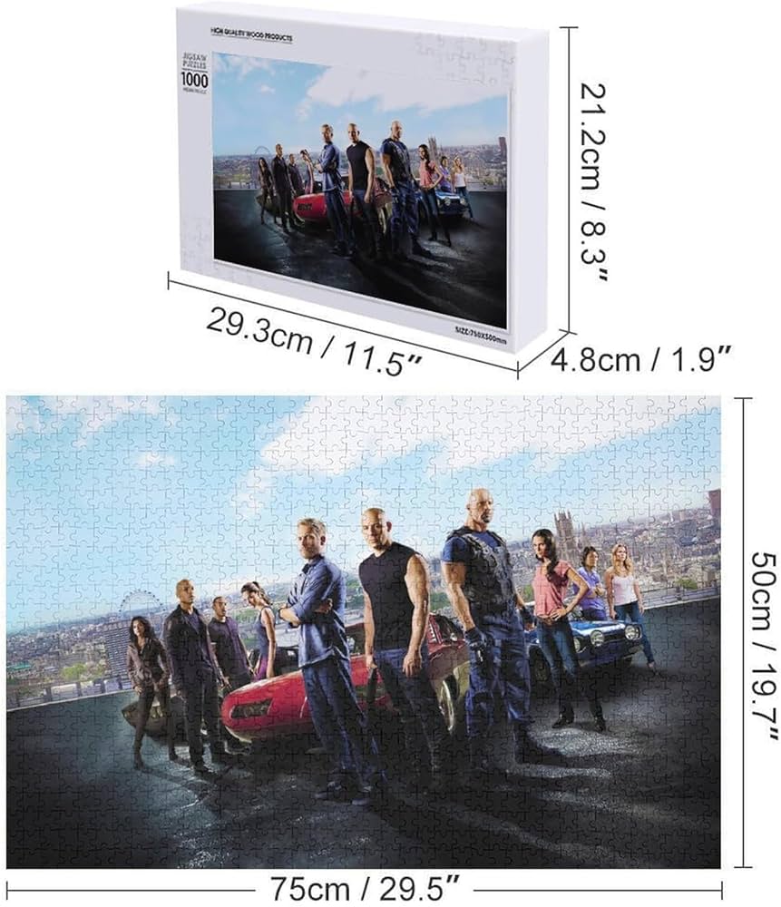 Amazon | ワイルドスピード ジグソーパズル 1000ピース パズル 木製