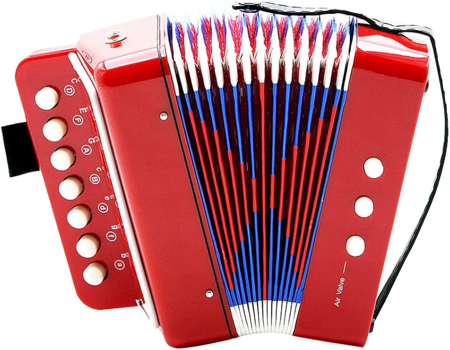 Amazon.co.jp: アコーディオン ミニ玩具 7鍵 2ベース 小