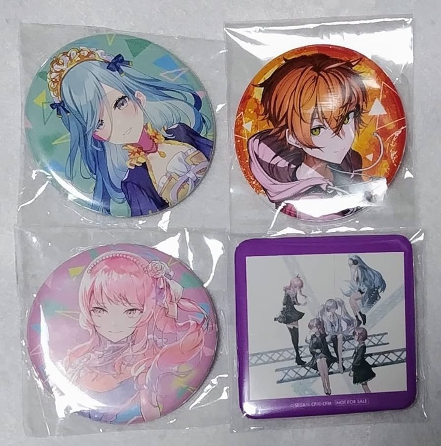 Amazon.co.jp: 缶バッジ4つ 東雲彰人 日野森雫 25時 ナイトコードで