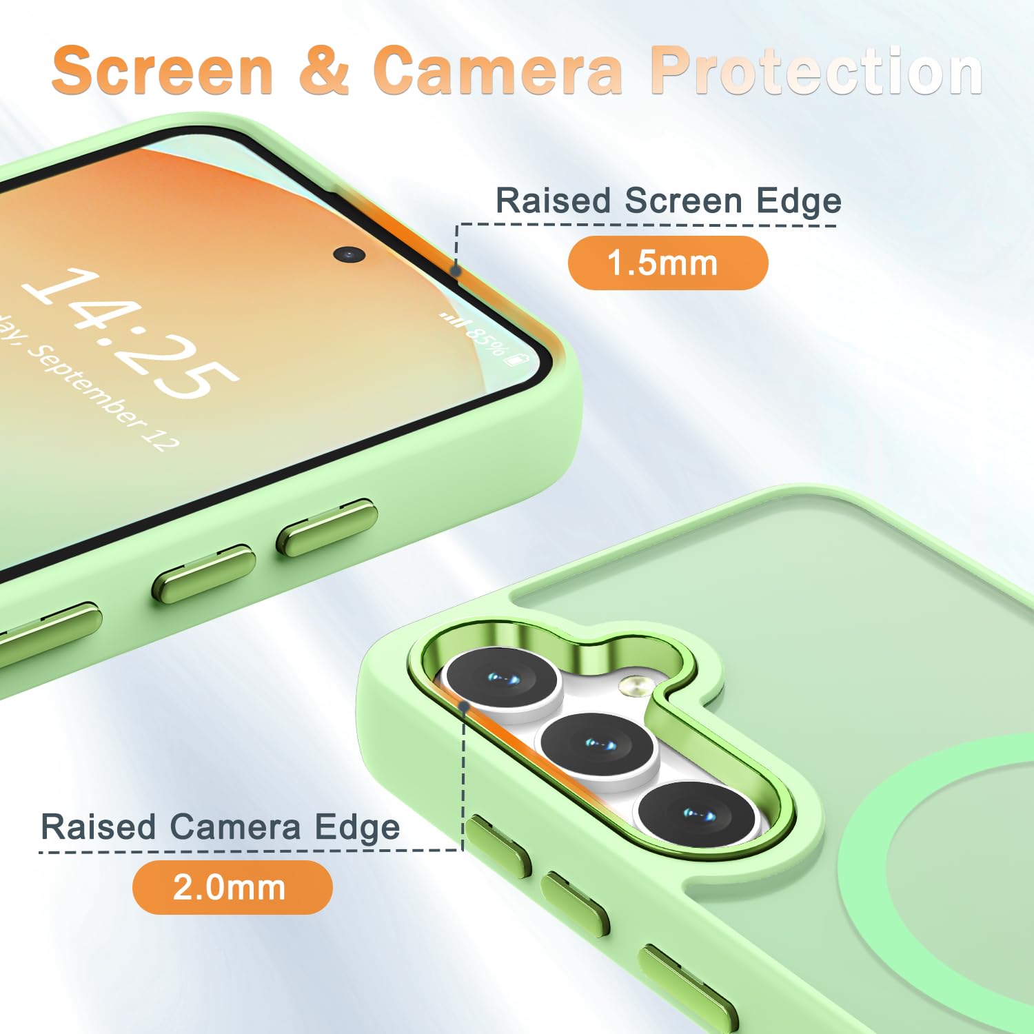 Amazon.com: YENAPOON for Samsung Galaxy S25 Case, Matte Magnetic