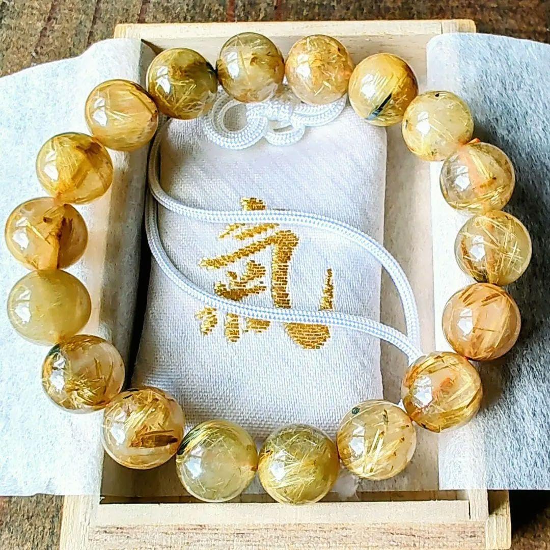 Amazon.co.jp: 三峯神社氣守祈願済 極金運石 太陽放射タイチンルチル