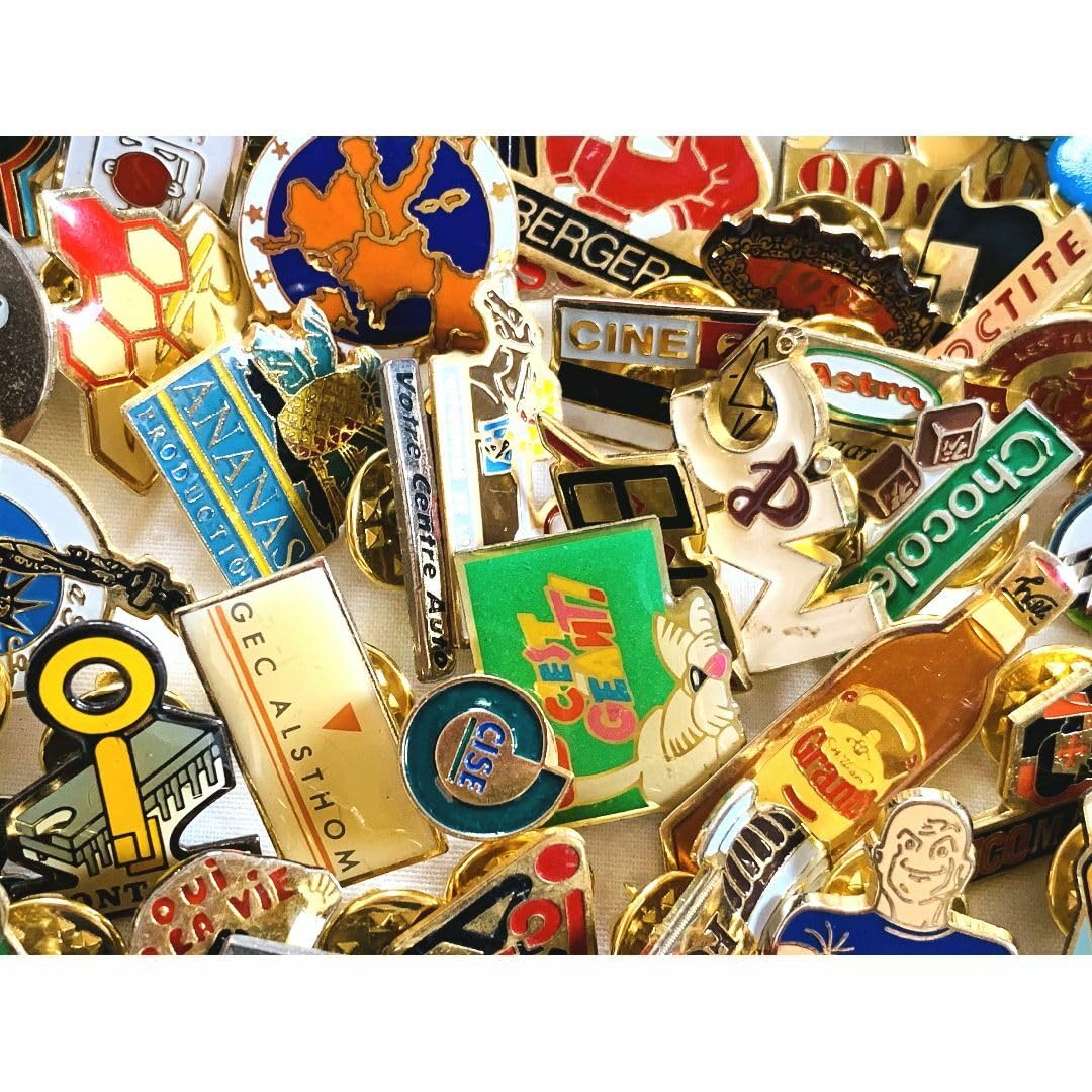 Amazon | 34703 フランス雑貨 フレンチ ピンバッジ200個セット ピンズ