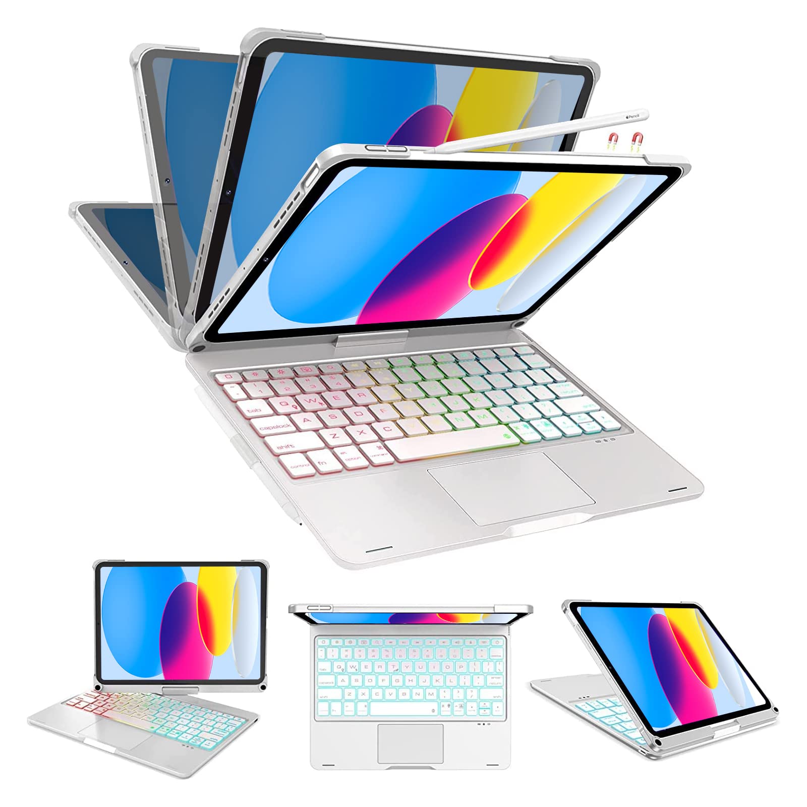 Amazon | [業界独創な設計・360°回転] iPad 第11世代 キーボードA16