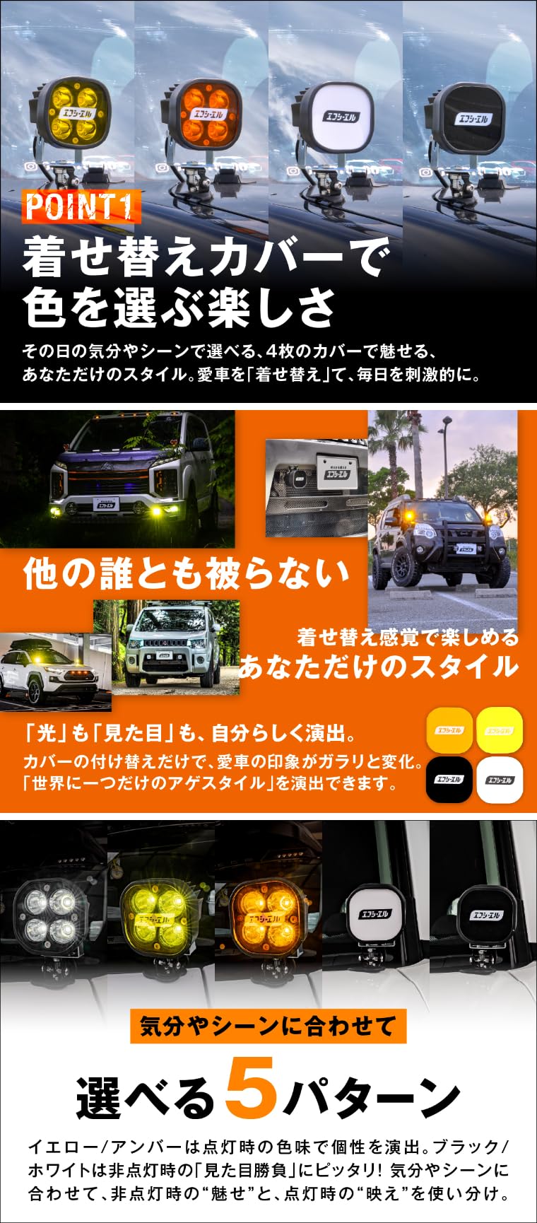 Amazon.co.jp: fcl.(エフシーエル) ワークライト led 車 作業灯 投光器