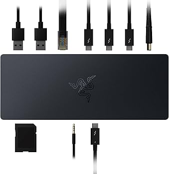 Razer Dock Thunderbolt 4: certificado Thunderbolt 4-10 portas em