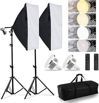 Amazon | ソフトボックス【 2024新登場LED撮影用ライト】写真撮影