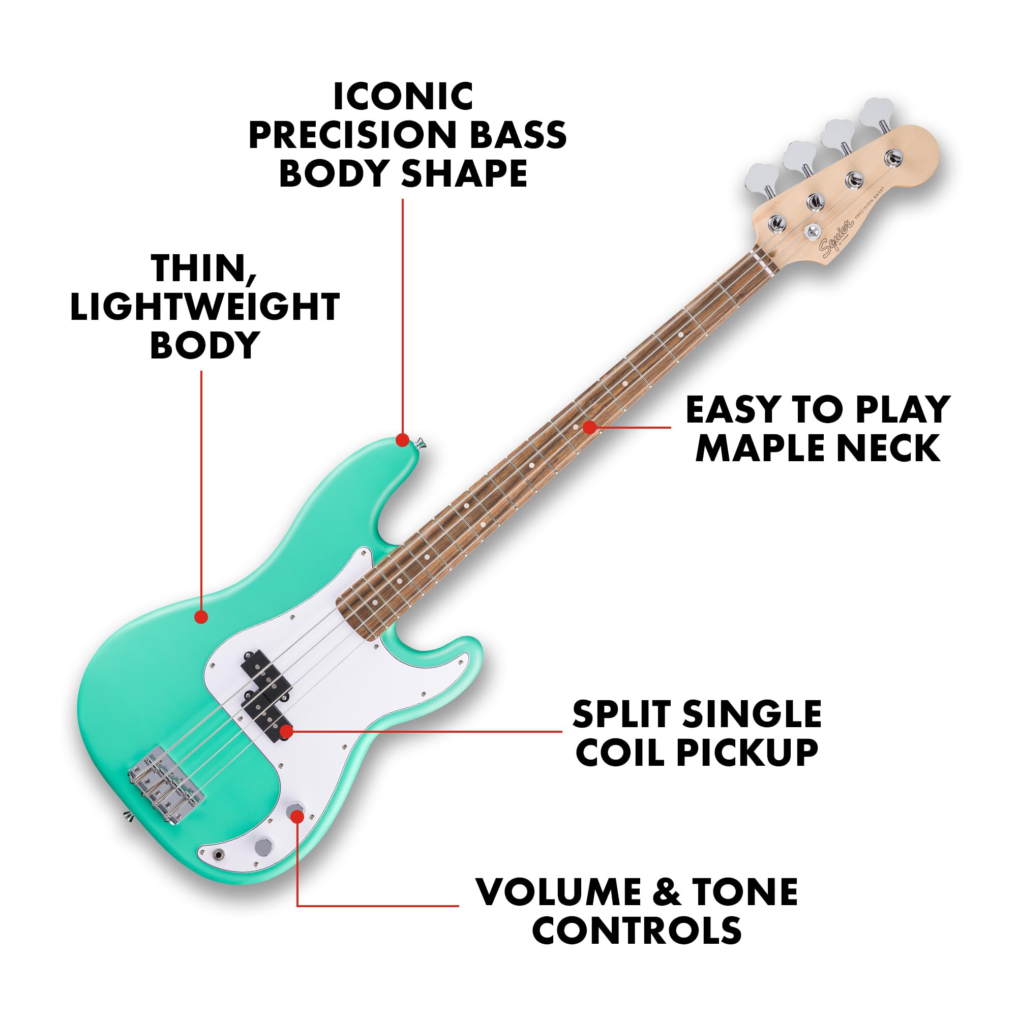 Amazon | Squier by Fender スクワイヤー エレキベース Debut