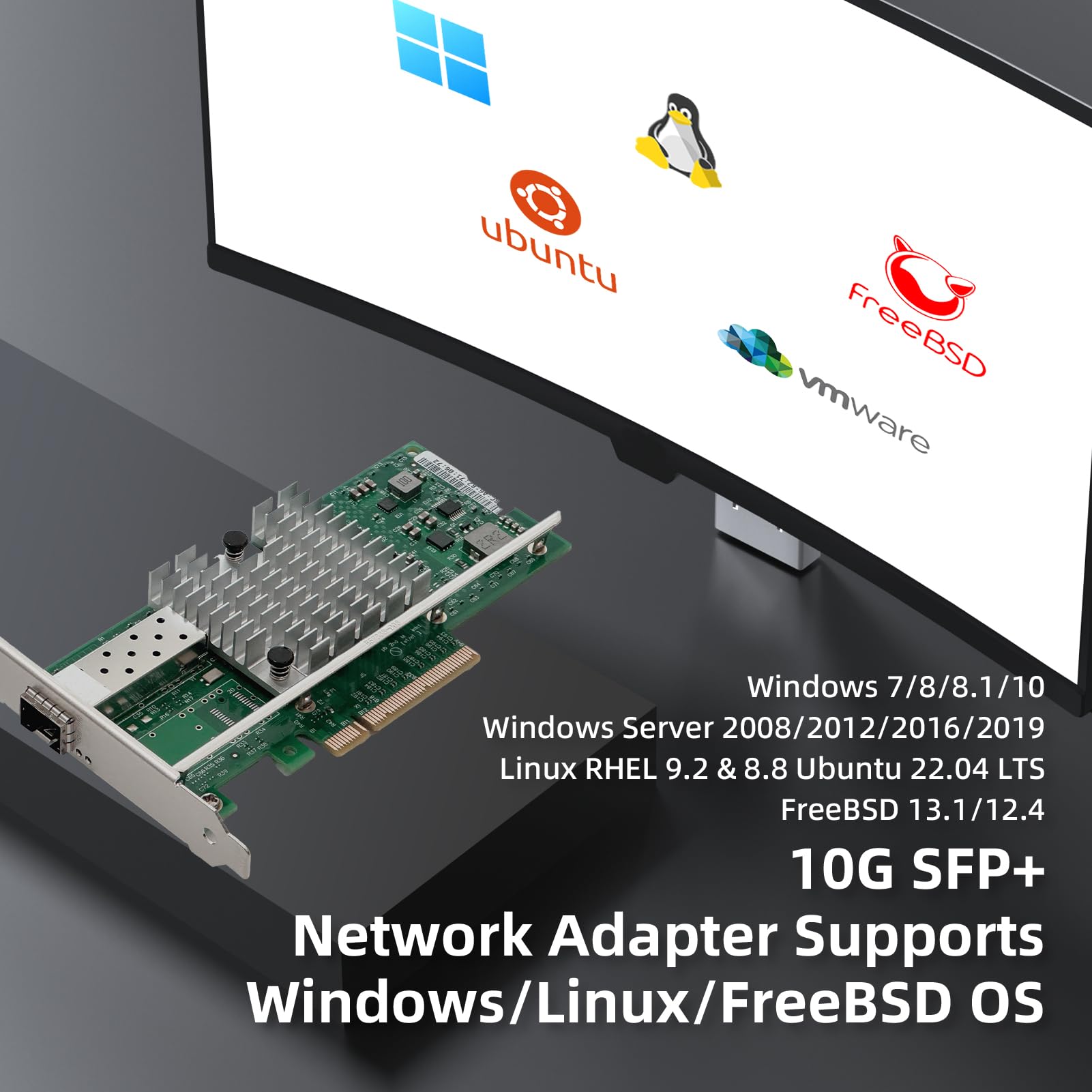 Amazon.com: XikeStor 10Gb PCIe Network Card with Intel X520 Chip