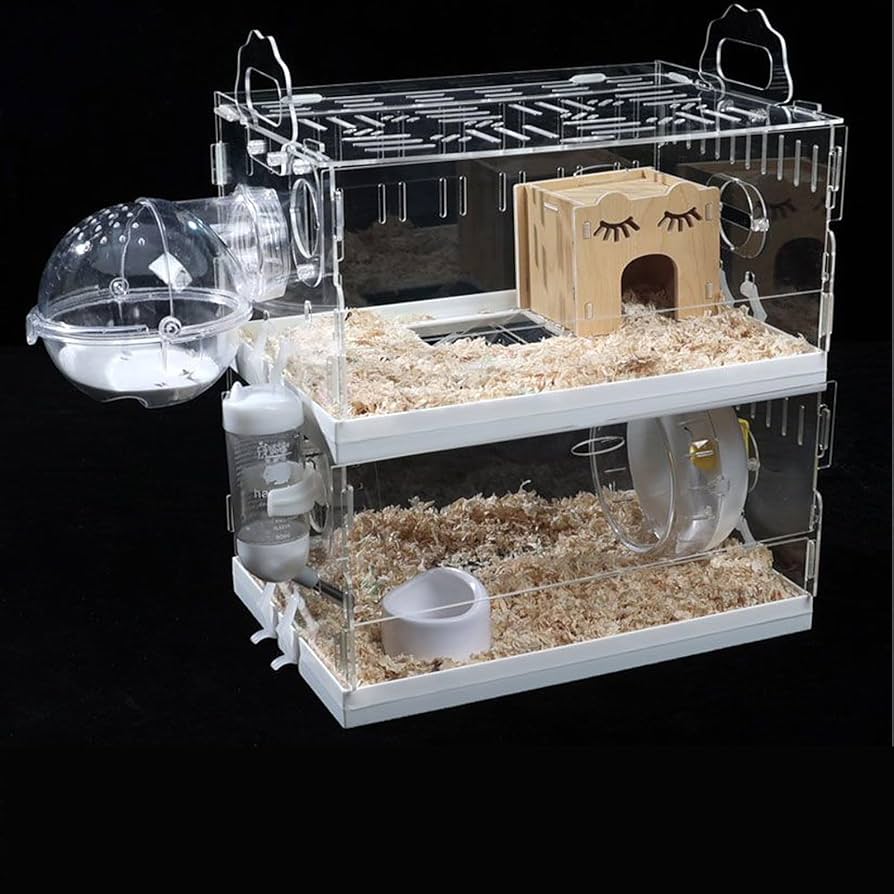 Amazon | ハリネズミ ケージ プラスチック 大型 脱出にく デグー