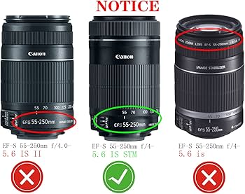 Amazon.com : ET-63 Lens Hood Shade for Canon EF-S 55-250mm f/4-5.6