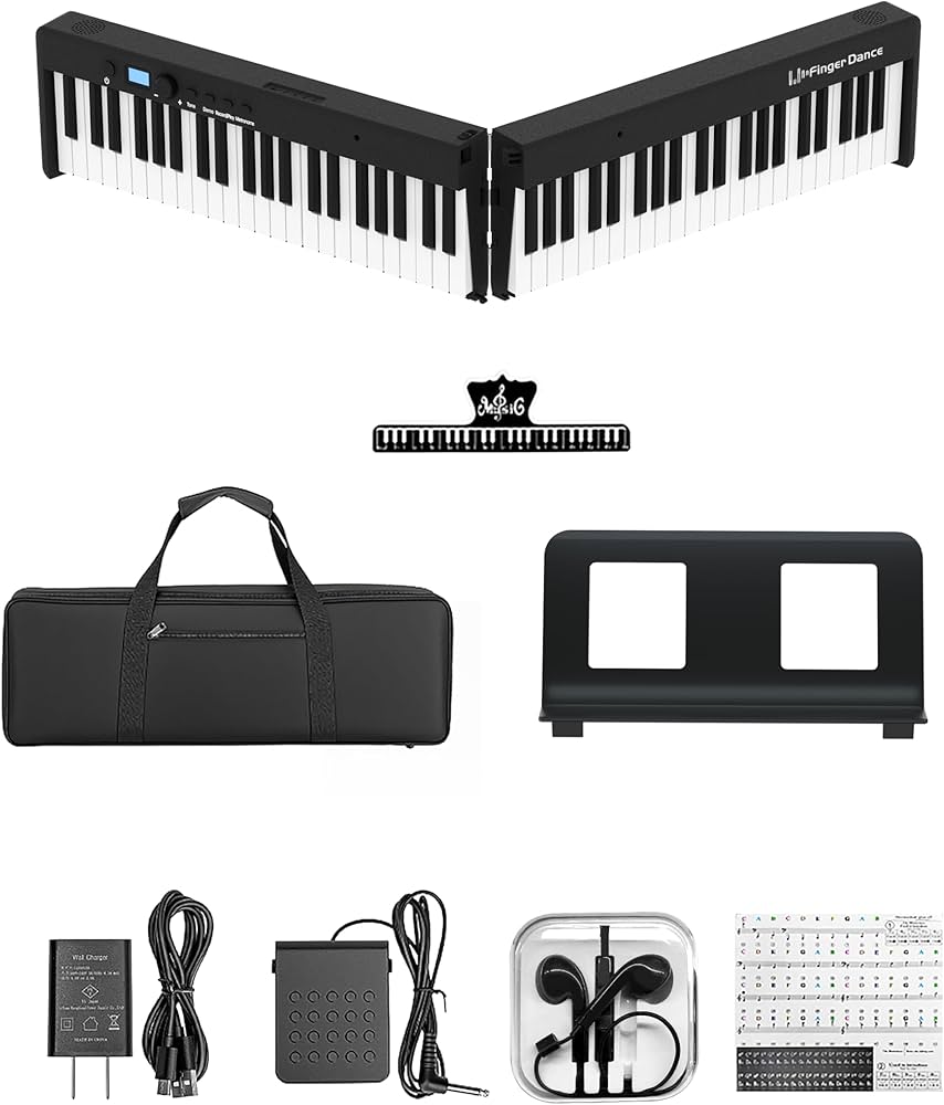 Amazon | 電子ピアノ 折りたたみ 88鍵盤 ポータブル 軽量 コンパクト