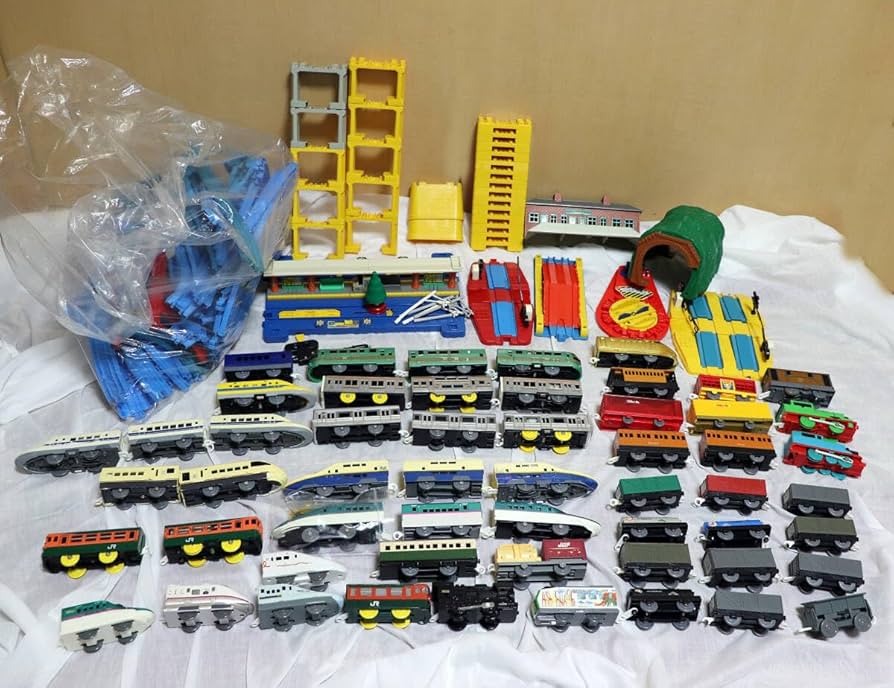 Amazon.co.jp: プラレール まとめ売り 大量 セット 車両 情景パーツ