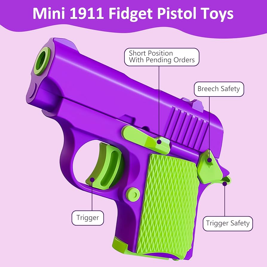 Amazon.co.jp: Mqaue フィジェットトイガン1911 3Dプリントピストル爪