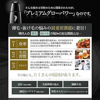 Amazon | 【医薬部外品】&GINO プレミアムグローパワー 120ml【 育毛剤