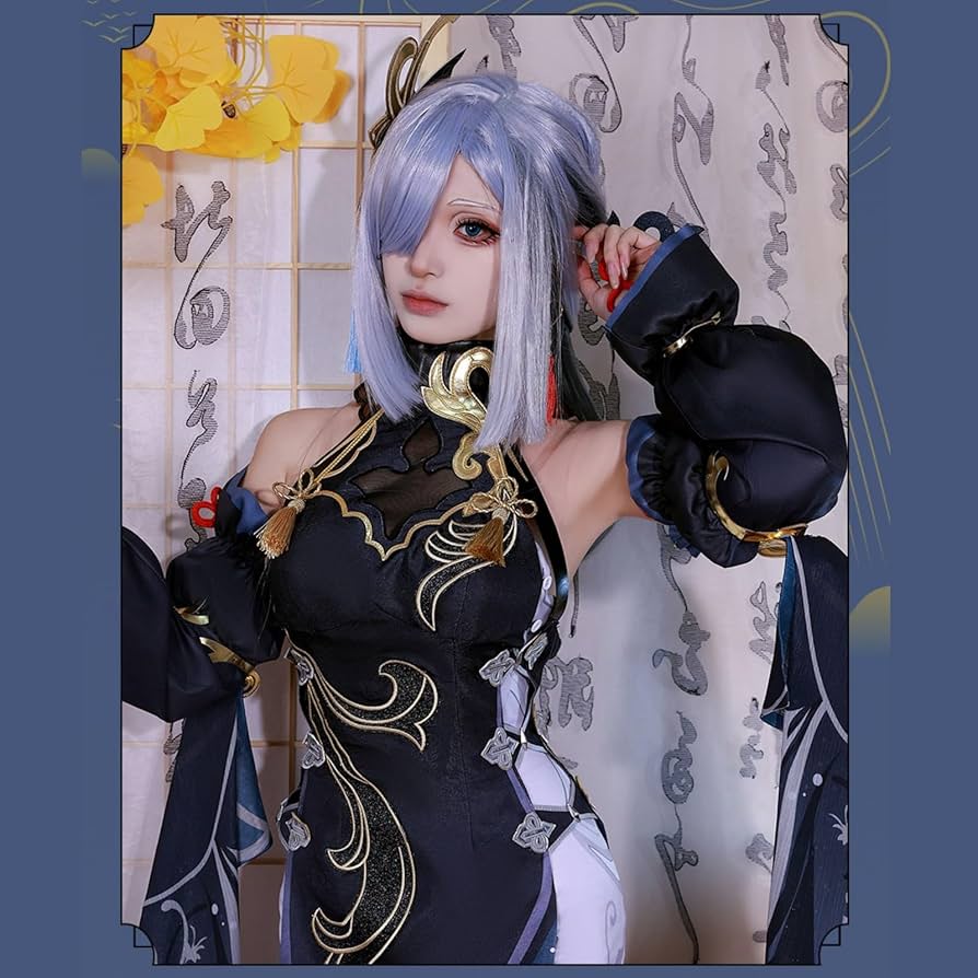 Amazon.co.jp: 原神 申鶴 コスプレ衣装セット 耳飾り髪飾り神の目付き