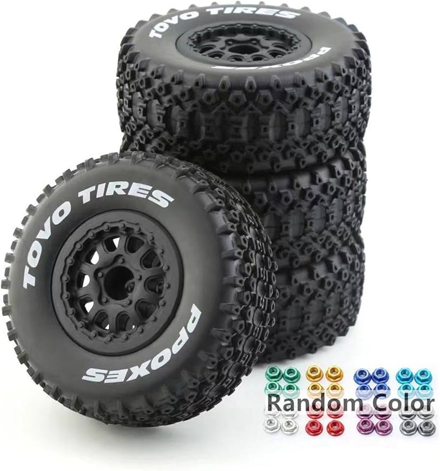 Amazon | Chanmoo 1/10 RC ショートコース トラック ホイールとタイヤ