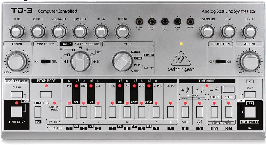 Amazon | BEHRINGER TD-3-SR アナログ ベースライン シンセサイザー