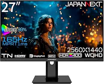 Amazon.co.jp: JAPANNEXT 27インチ モニター WQHD 2560x1440解像度 TN