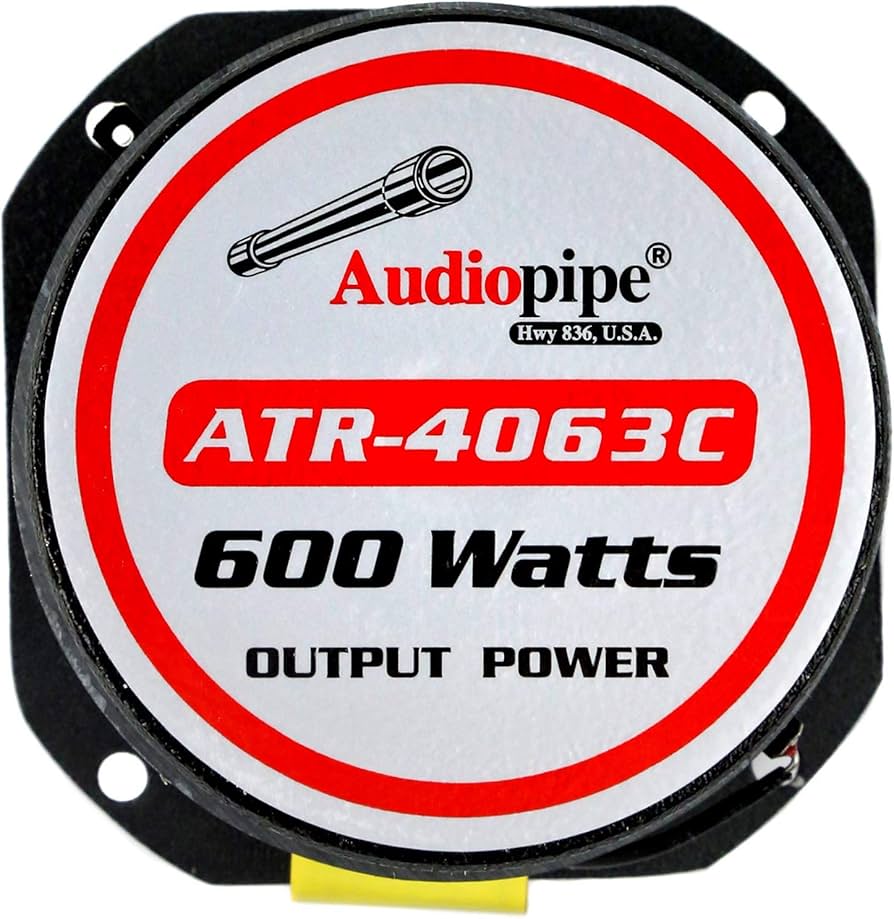 Amazon.com: Audiopipe ATR4063C Chrome Atr Series 600 Watt Tweeter