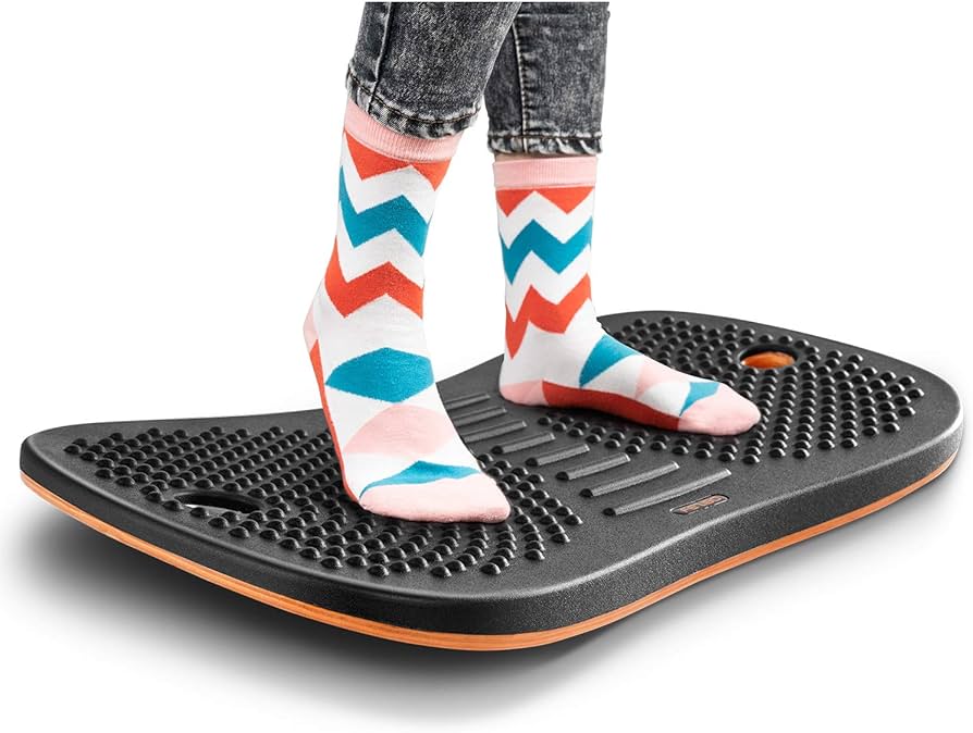 Amazon.com: Standing Desk Anti Fatigue Mat Wooden Wobble Balance