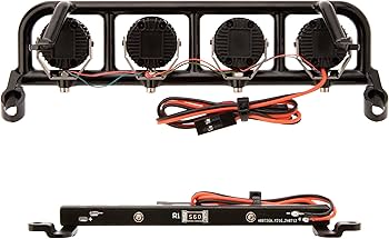 Amazon.com: MEUS RACING RC LED Lights Spotlight Roof Light Tail