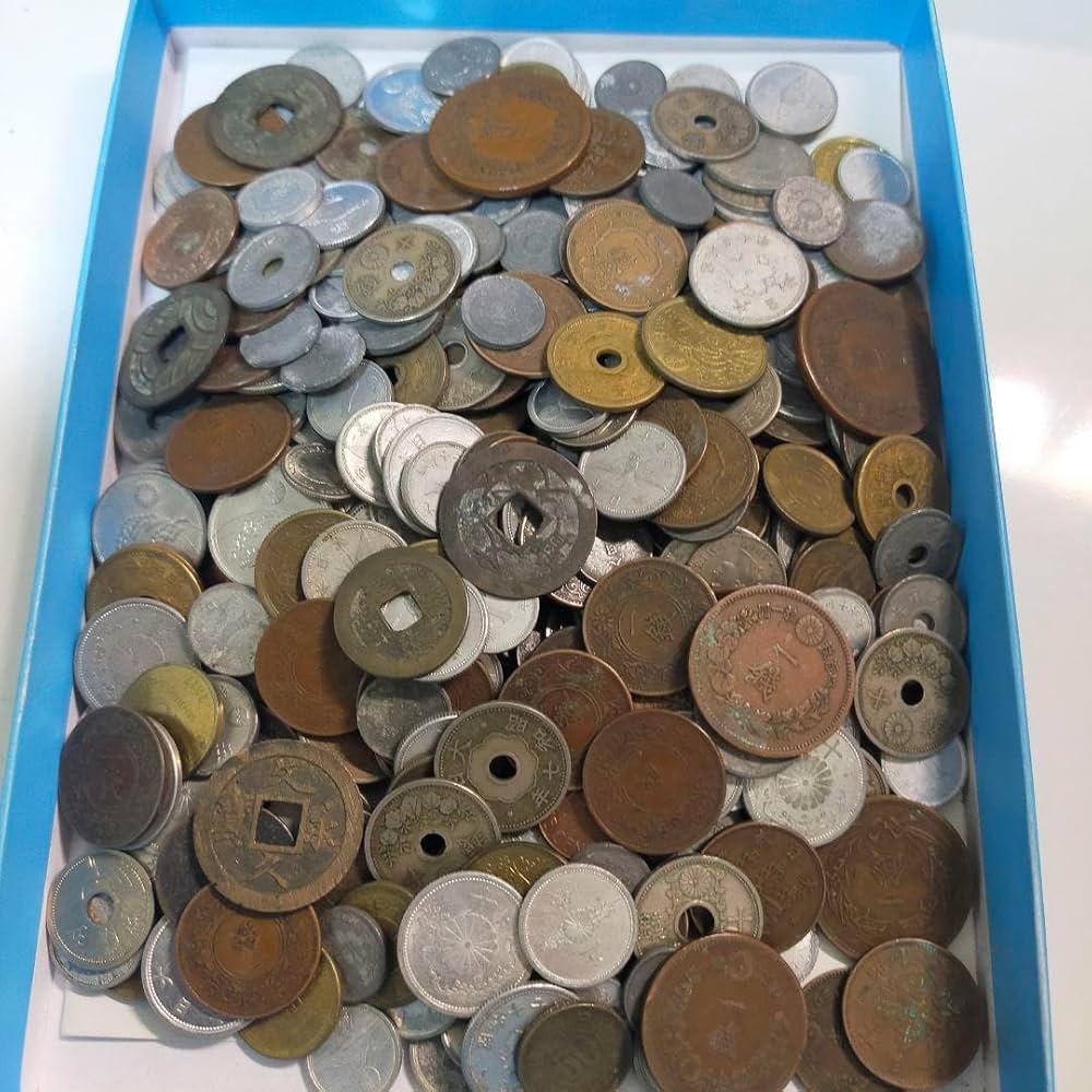 Amazon.co.jp: 古銭 約1kg 寛永通宝 文久永宝 古銭まとめ （3-142