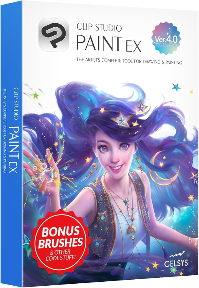 Amazon.com: CLIP STUDIO PAINT EX - Version 4 | Perpetual License