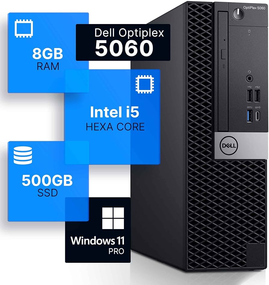 Amazon.com: Dell Optiplex 5060 Desktop Computer | Hexa Core Intel